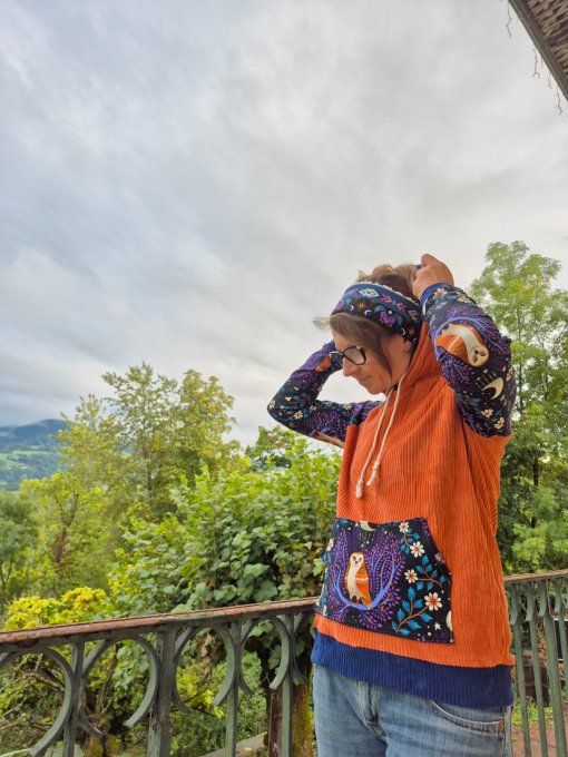 Sweat a capuche en coton biologique taille xs