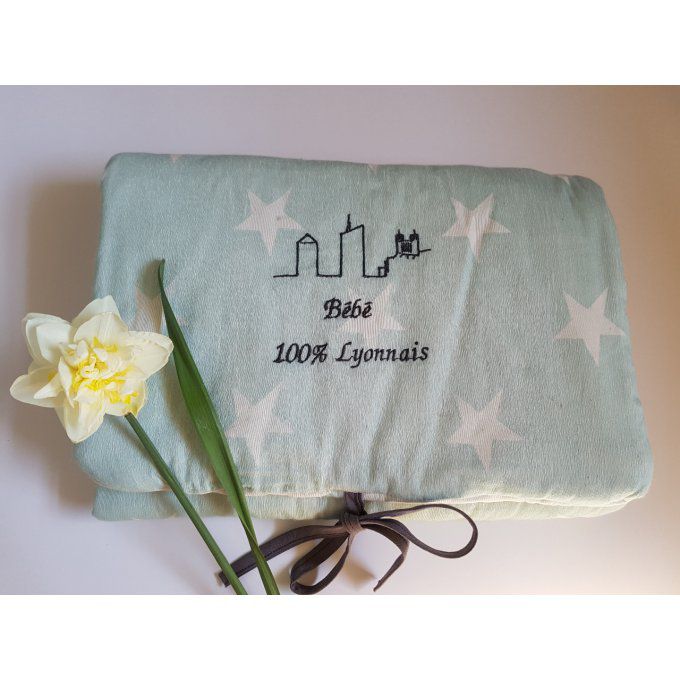 Tapis à langer nomade personnalisable 100% coton biologique