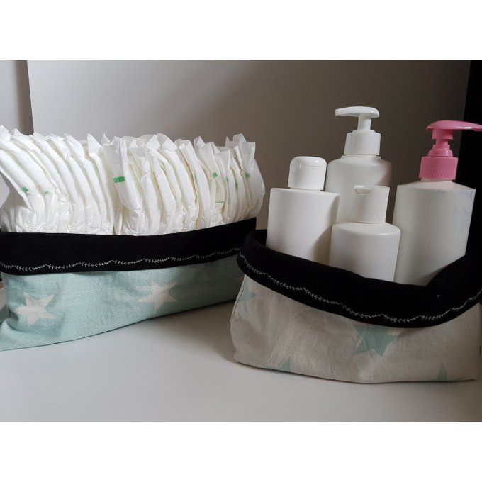 Lot paniers de rangement personnalisable 100% 