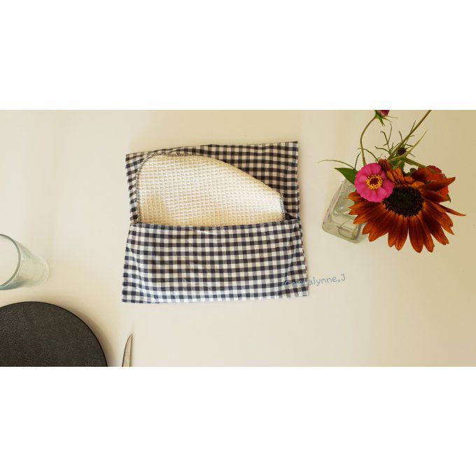 Etui+ 8 feuilles essui tout lavable 100% coton bioogique