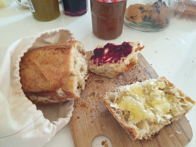 Sac à pain / baguettes en coton biologique
