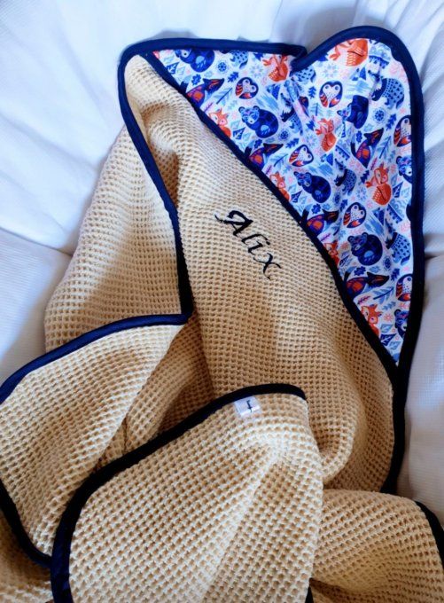 Cape de bain personnalisable 100% coton biologique
