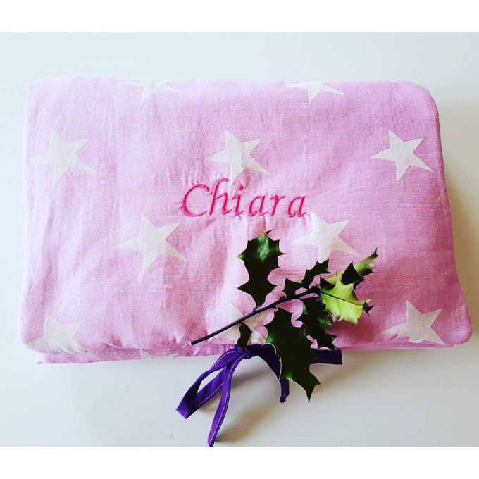 Tapis à langer nomade personnalisable 100% coton biologique