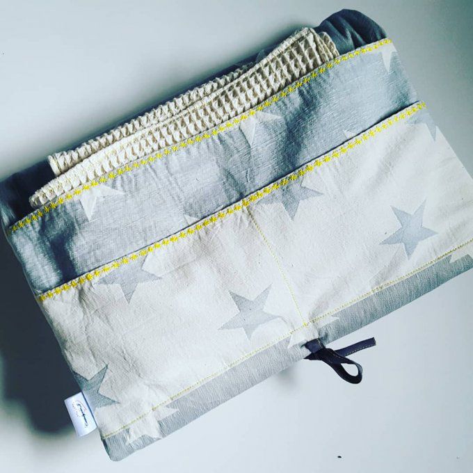 Tapis à langer nomade personnalisable 100% coton biologique