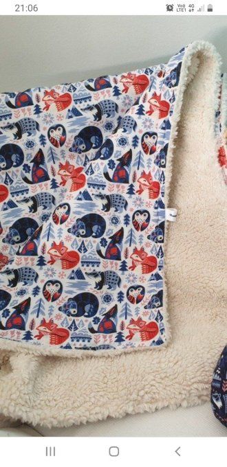 Plaid coloré personnalisable en coton biologique