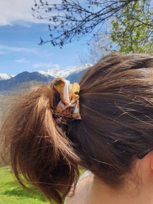 Chouchou cheveux en coton biologique 